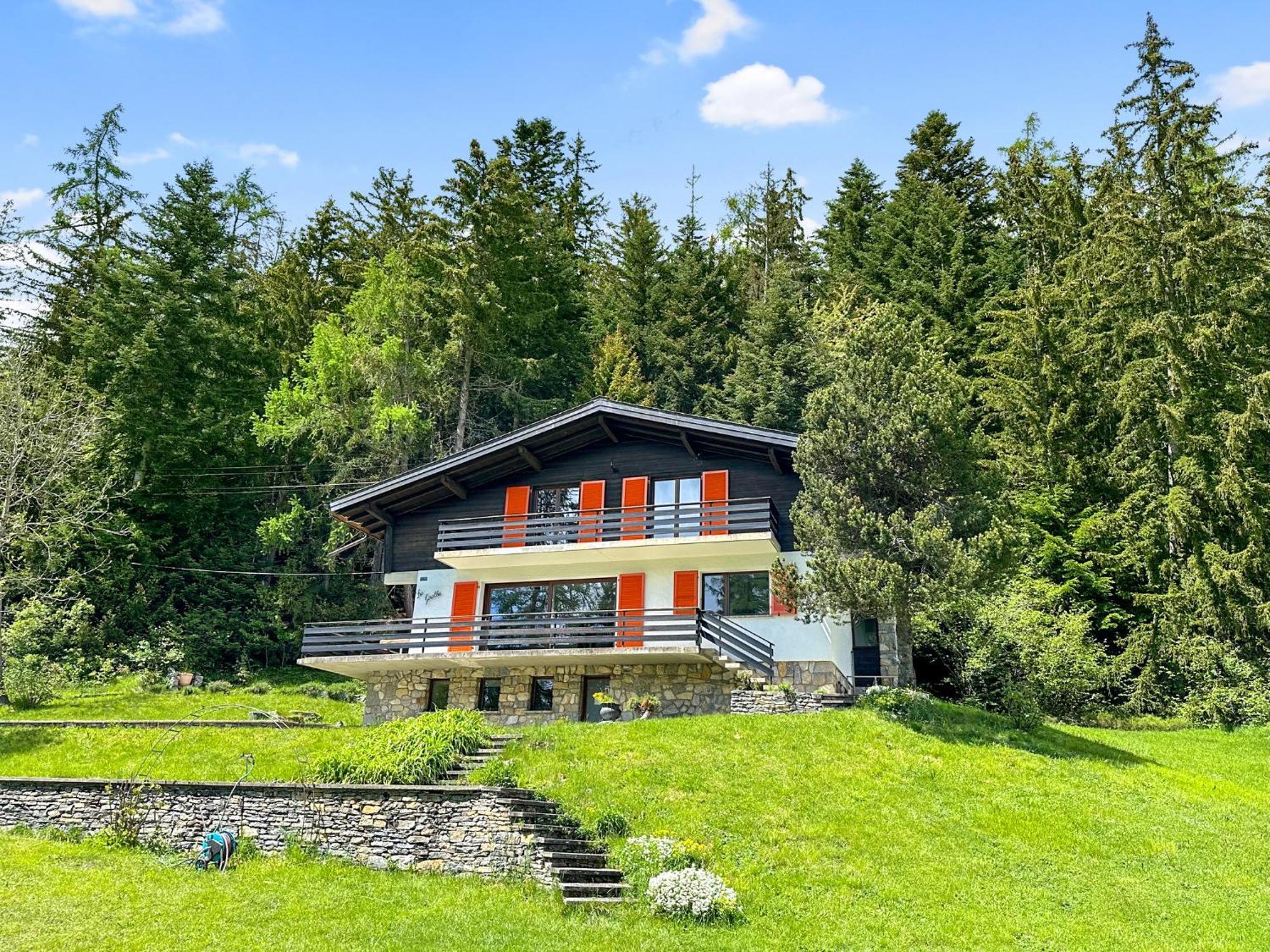 Chalet Familial Les Girolles Aux Portes D'Anzere Arbaz Exterior photo